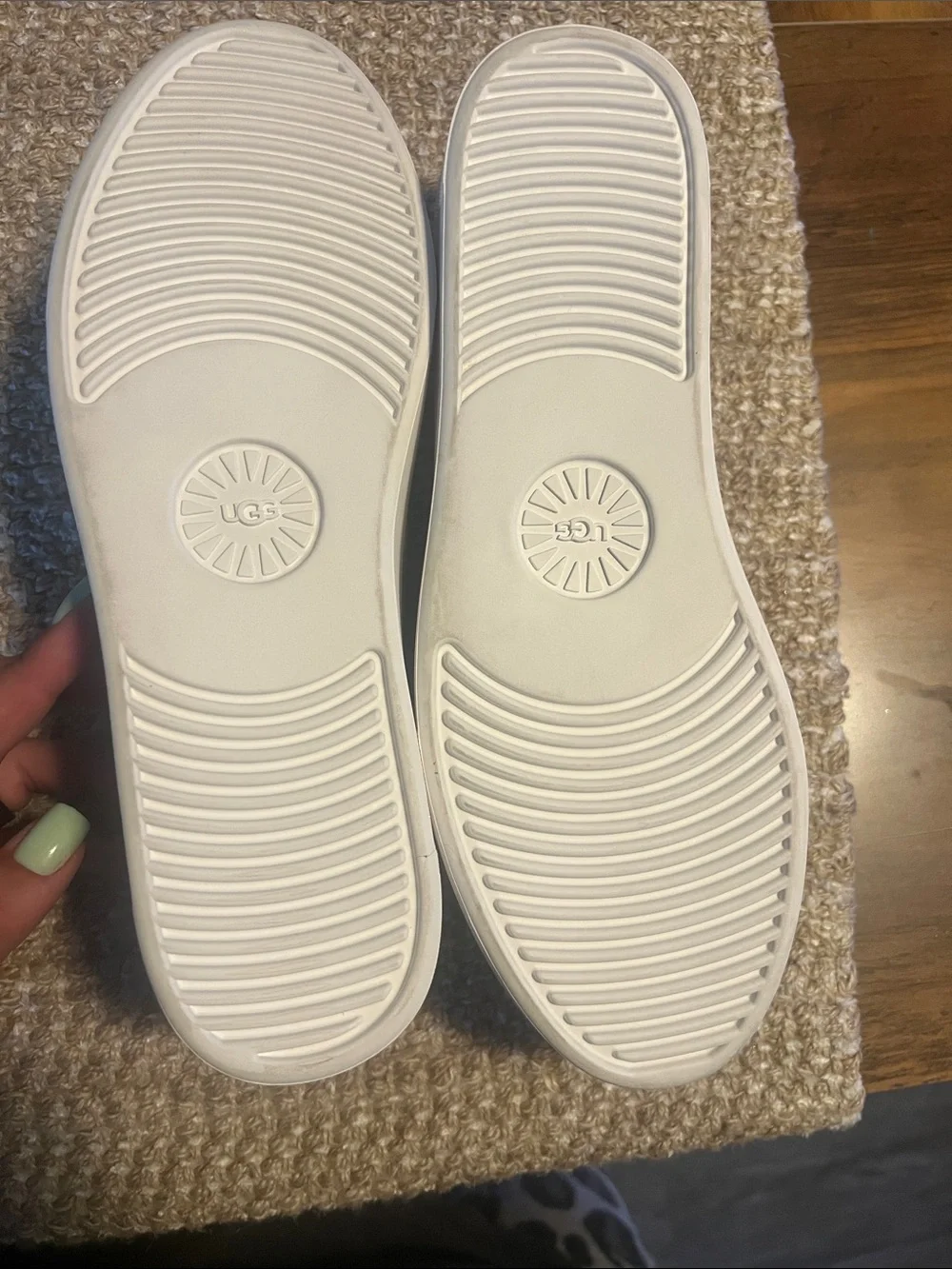 UGG Womens Slip-On Shoes in Light Beige Suede